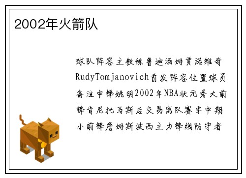 2002年火箭队